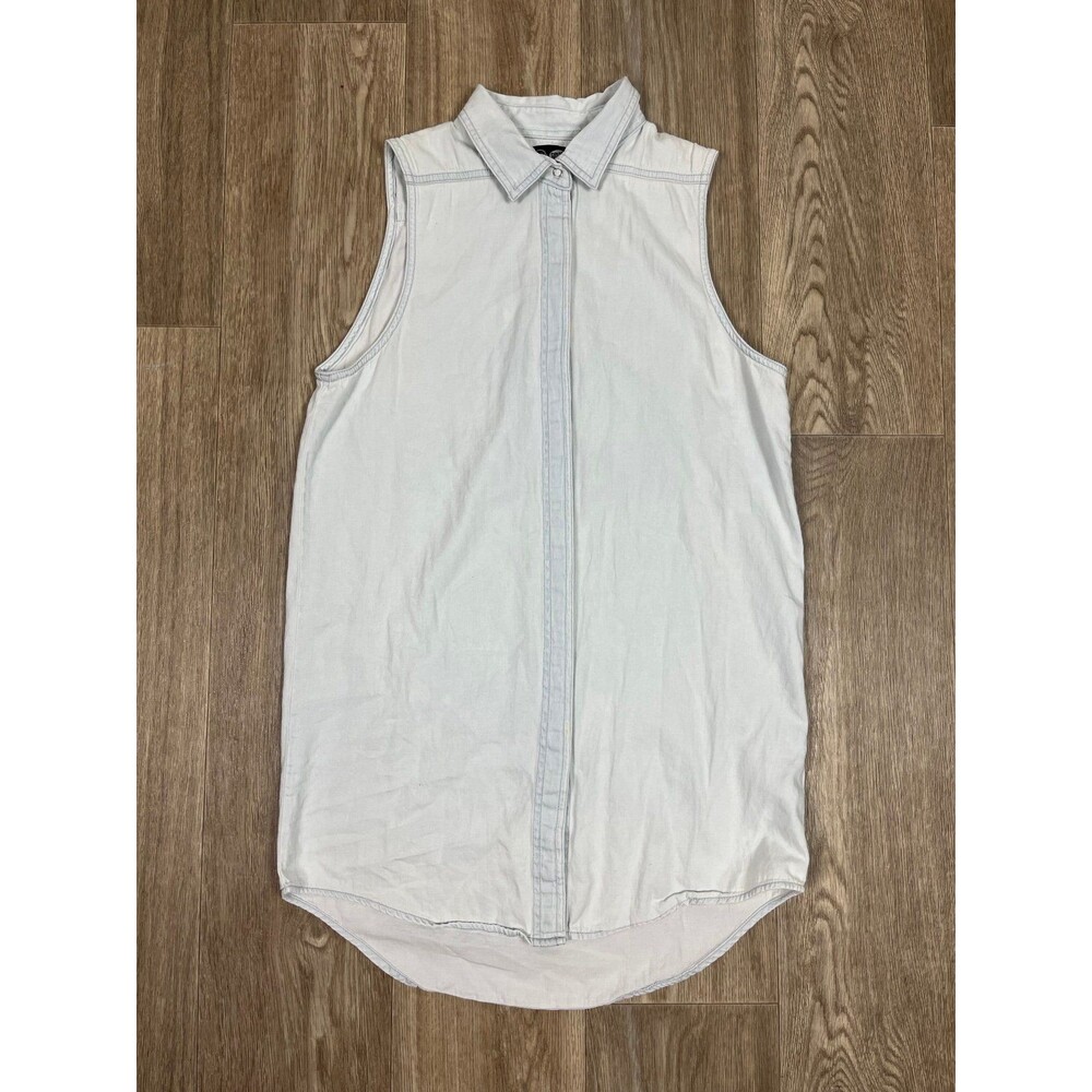 Cheap Monday Colleen Shirt Chambray size extra small
